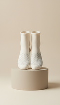 Ivory mist ankle grip socks